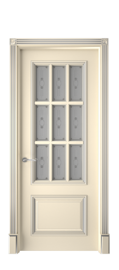 Багет 12 ДО | Слоновая кость патина серебро