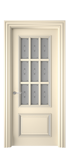 Багет 12 ДО | Слоновая кость патина серебро