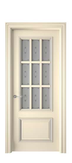 Багет 12 ДО | Слоновая кость патина серебро