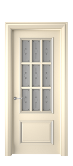 Багет 12 ДО | Слоновая кость патина серебро