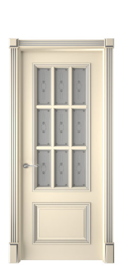 Багет 12 ДО | Слоновая кость патина серебро