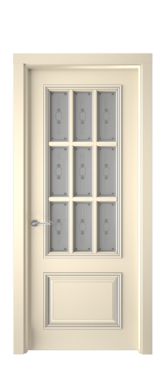 Багет 12 ДО | Слоновая кость патина серебро