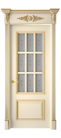 Багет 12 ДО | Слоновая кость патина золото