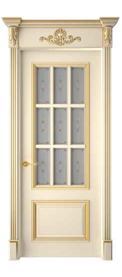 Багет 12 ДО | Слоновая кость патина золото