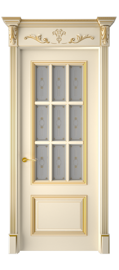 Багет 12 ДО | Слоновая кость патина золото