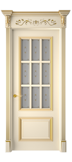 Багет 12 ДО | Слоновая кость патина золото