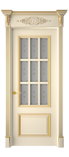 Багет 12 ДО | Слоновая кость патина золото