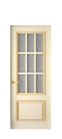 Багет 12 ДО | Слоновая кость патина золото