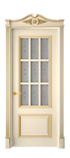 Багет 12 ДО | Слоновая кость патина золото