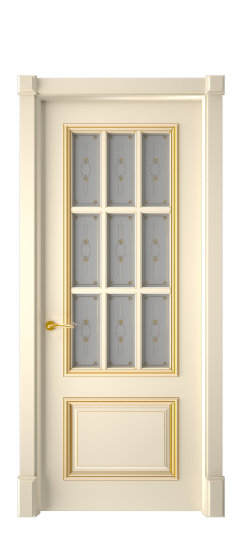 Багет 12 ДО | Слоновая кость патина золото