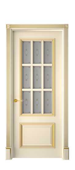 Багет 12 ДО | Слоновая кость патина золото