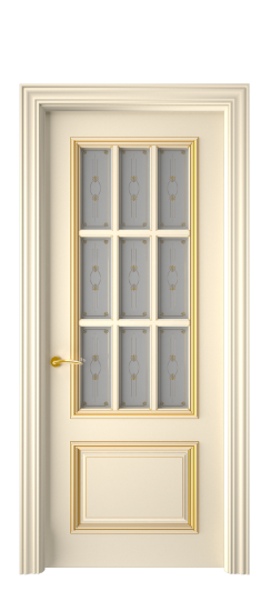 Багет 12 ДО | Слоновая кость патина золото