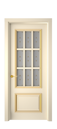 Багет 12 ДО | Слоновая кость патина золото