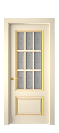 Багет 12 ДО | Слоновая кость патина золото