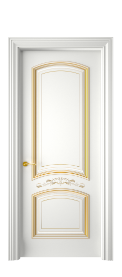 Багет 13 ДГ | Белая эмаль патина золото