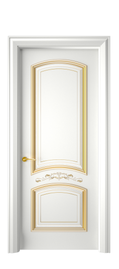 Багет 13 ДГ | Белая эмаль патина золото