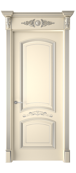 Багет 13 ДГ | Слоновая кость патина серебро