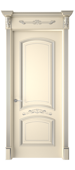 Багет 13 ДГ | Слоновая кость патина серебро