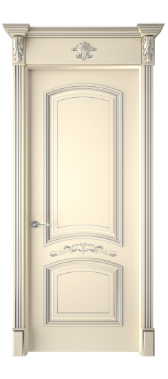 Багет 13 ДГ | Слоновая кость патина серебро