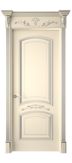 Багет 13 ДГ | Слоновая кость патина серебро