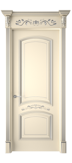 Багет 13 ДГ | Слоновая кость патина серебро