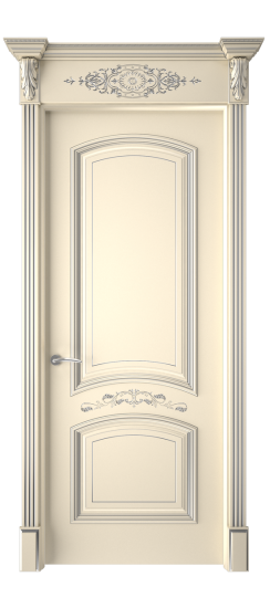 Багет 13 ДГ | Слоновая кость патина серебро