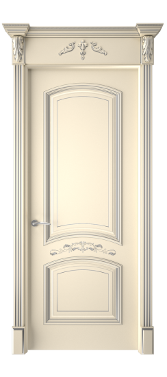 Багет 13 ДГ | Слоновая кость патина серебро