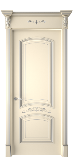 Багет 13 ДГ | Слоновая кость патина серебро