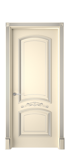 Багет 13 ДГ | Слоновая кость патина серебро