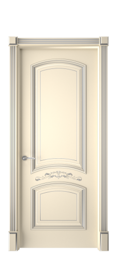 Багет 13 ДГ | Слоновая кость патина серебро