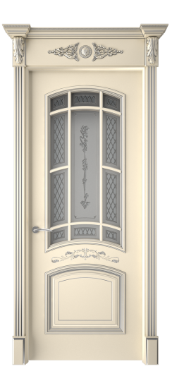 Багет 13 ДО | Слоновая кость патина серебро