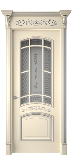 Багет 13 ДО | Слоновая кость патина серебро