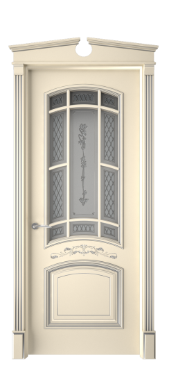 Багет 13 ДО | Слоновая кость патина серебро