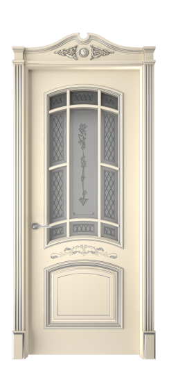 Багет 13 ДО | Слоновая кость патина серебро