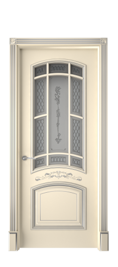 Багет 13 ДО | Слоновая кость патина серебро