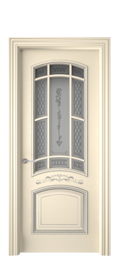 Багет 13 ДО | Слоновая кость патина серебро