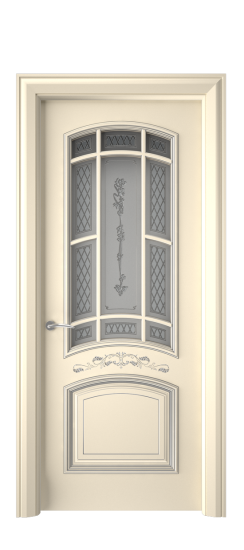 Багет 13 ДО | Слоновая кость патина серебро