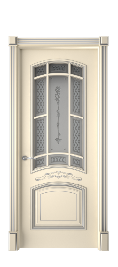 Багет 13 ДО | Слоновая кость патина серебро