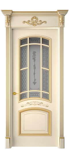 Багет 13 ДО | Слоновая кость патина золото