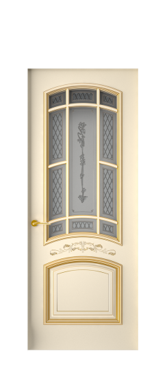 Багет 13 ДО | Слоновая кость патина золото