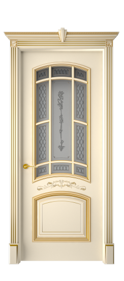 Багет 13 ДО | Слоновая кость патина золото