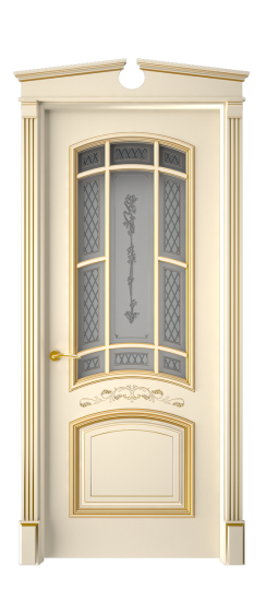 Багет 13 ДО | Слоновая кость патина золото