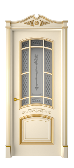 Багет 13 ДО | Слоновая кость патина золото