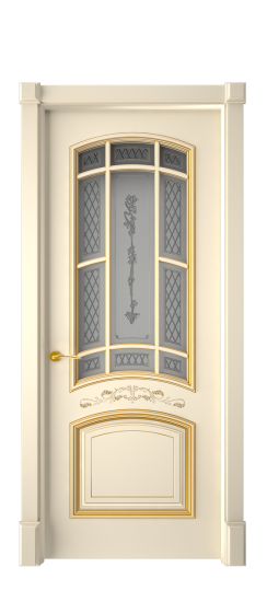 Багет 13 ДО | Слоновая кость патина золото