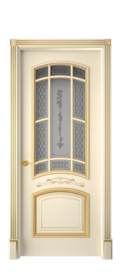 Багет 13 ДО | Слоновая кость патина золото