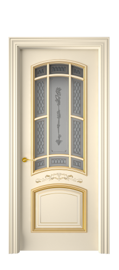 Багет 13 ДО | Слоновая кость патина золото