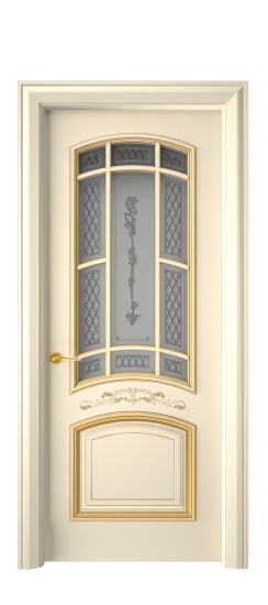 Багет 13 ДО | Слоновая кость патина золото