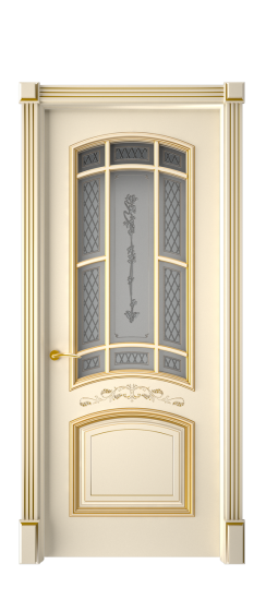 Багет 13 ДО | Слоновая кость патина золото