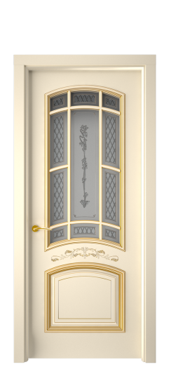 Багет 13 ДО | Слоновая кость патина золото