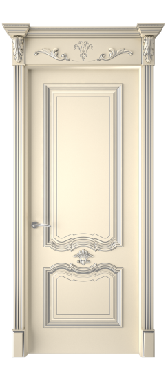 Багет 14 ДГ | Слоновая кость патина серебро